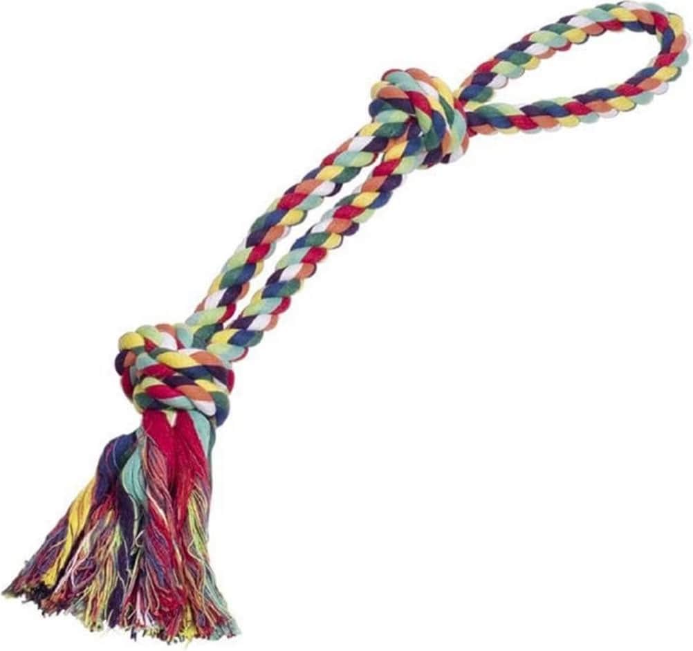 Comparer les prix de Nobby Jouet pour chiens Corde  noeuds, double, multicolore (Jouets pour chat), Jouets pour chien