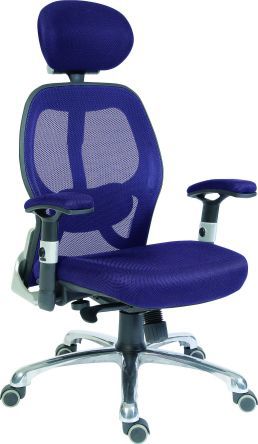 Rs Pro Chefsessel auf Rädern Gewebe Blau höhenver Galaxus