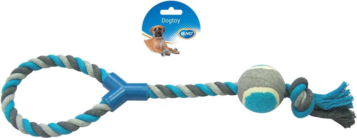 Meilleurs prix pour EBI Duvo+ Knot Coton Schline avec balle de tennis (Jouets pour chat), Jouets pour chien