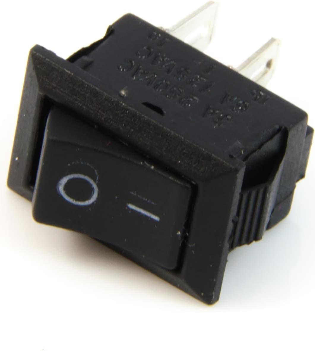 Interruttore ON-OFF Da Pannello A Pulsante Rotondo NERO 125V 3A - 250V 1A - Foto 8