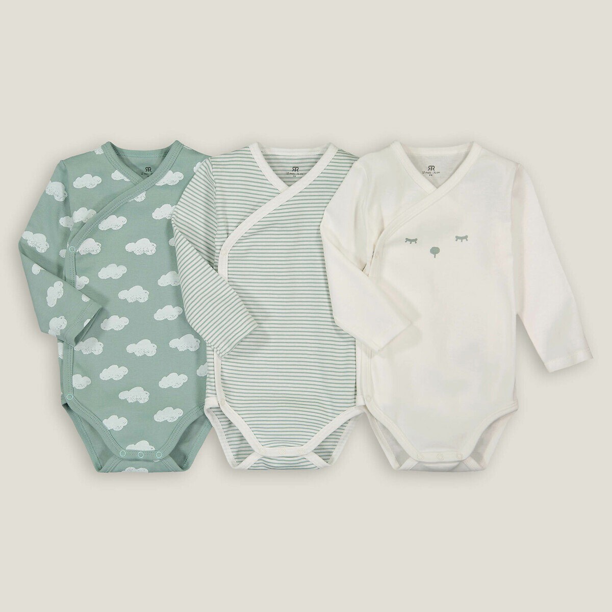 La Redoute Collections 3er-Pack Erstlingsbodys (62) Galaxus