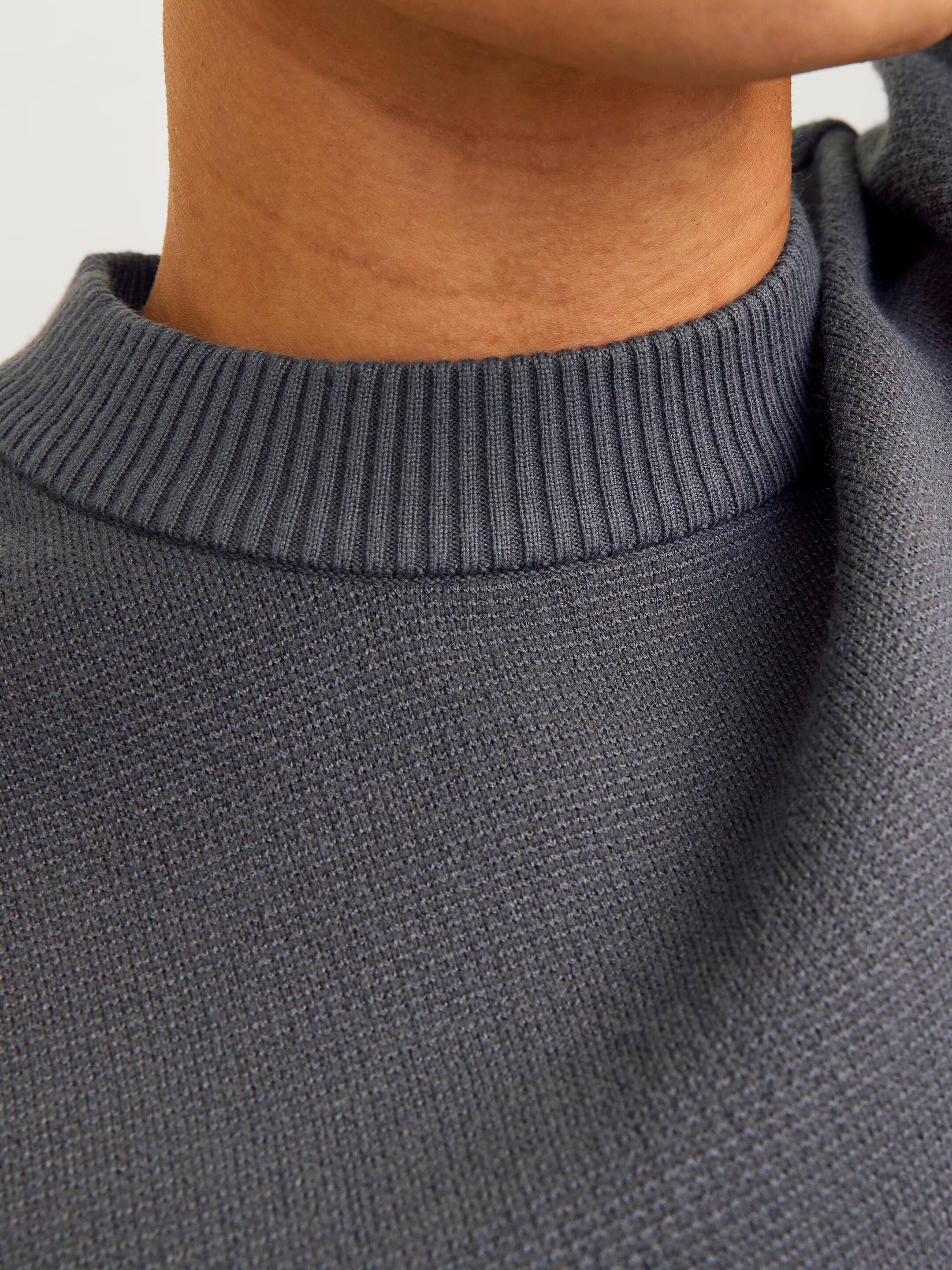 Pull Homme à Col Rond En Laine D'agneau Coupe Classique | | Maillot Ed Sweats Uomo Online