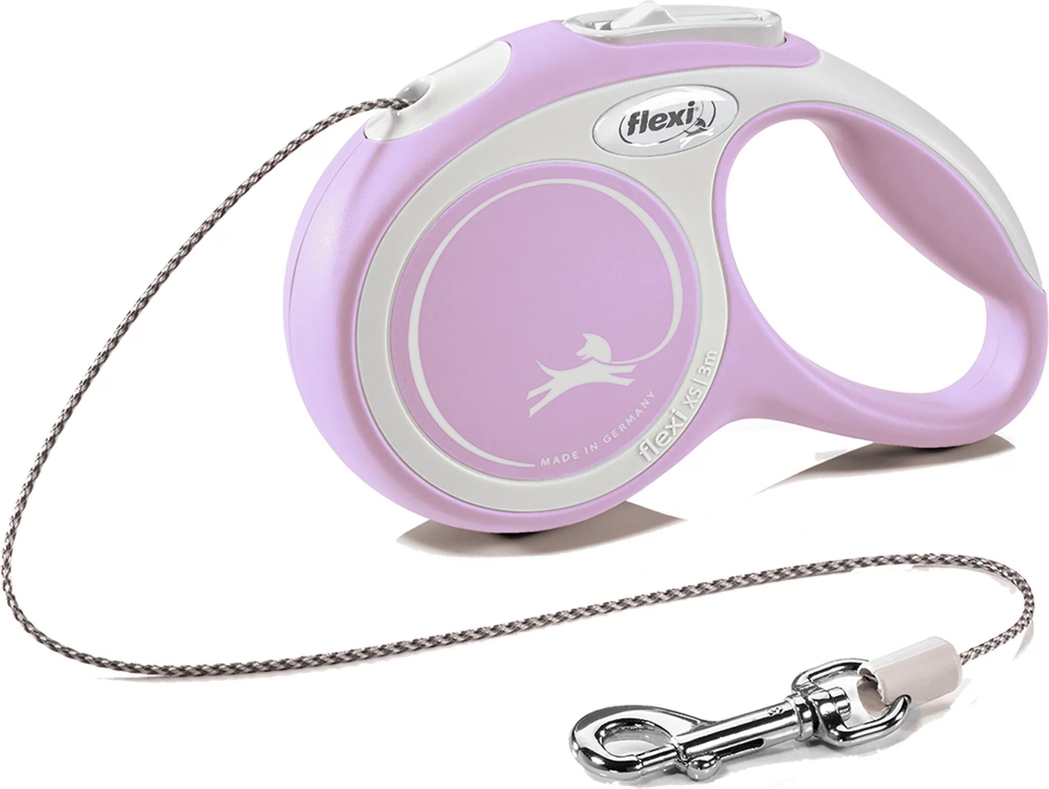 Meilleurs prix pour Flexi New Comfort Leash Lanyard Rose/Blanc Xs