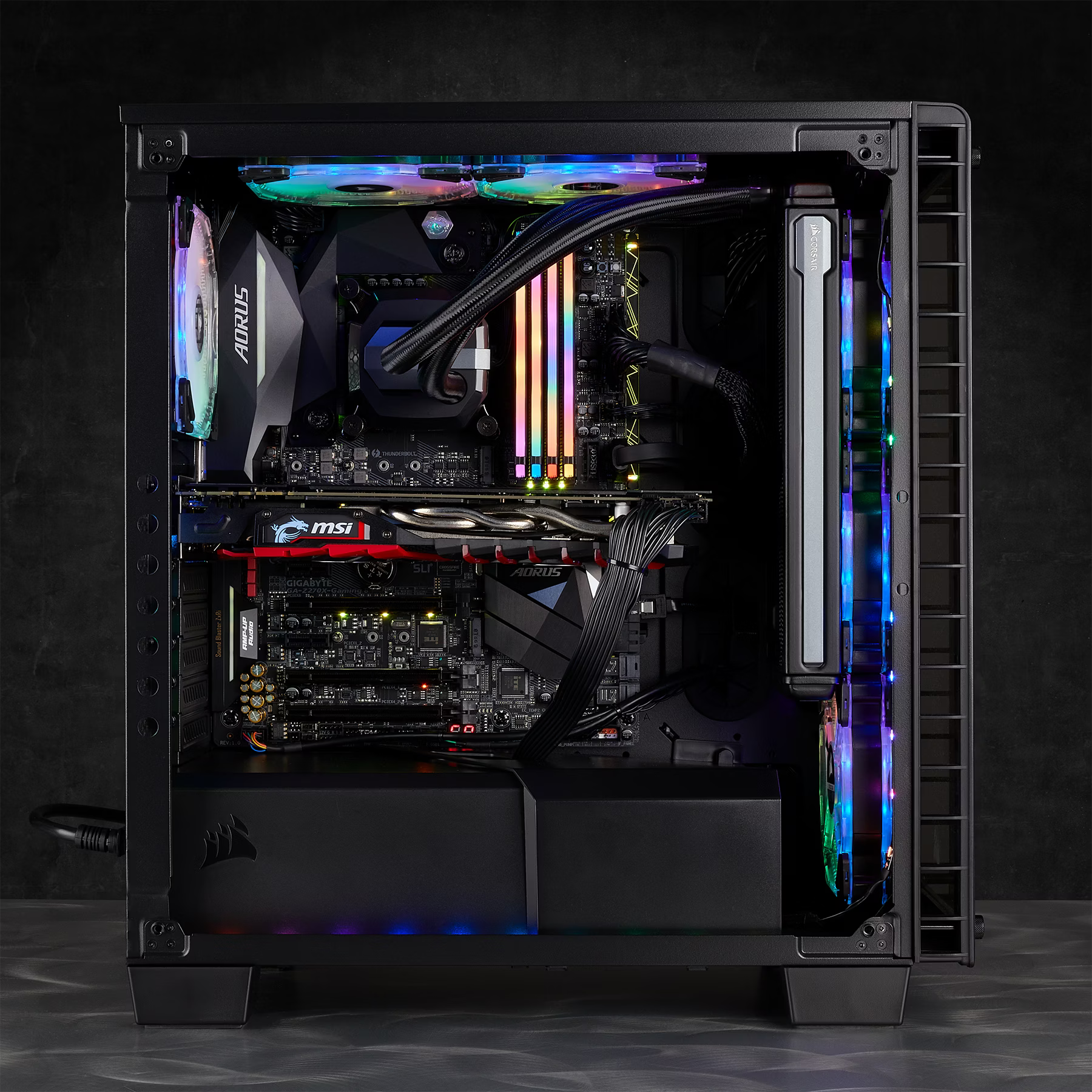 Corsair Vengeance RGB Pro (4 x 8GB, 3200 MHz, DDR4-RAM, DIMM)