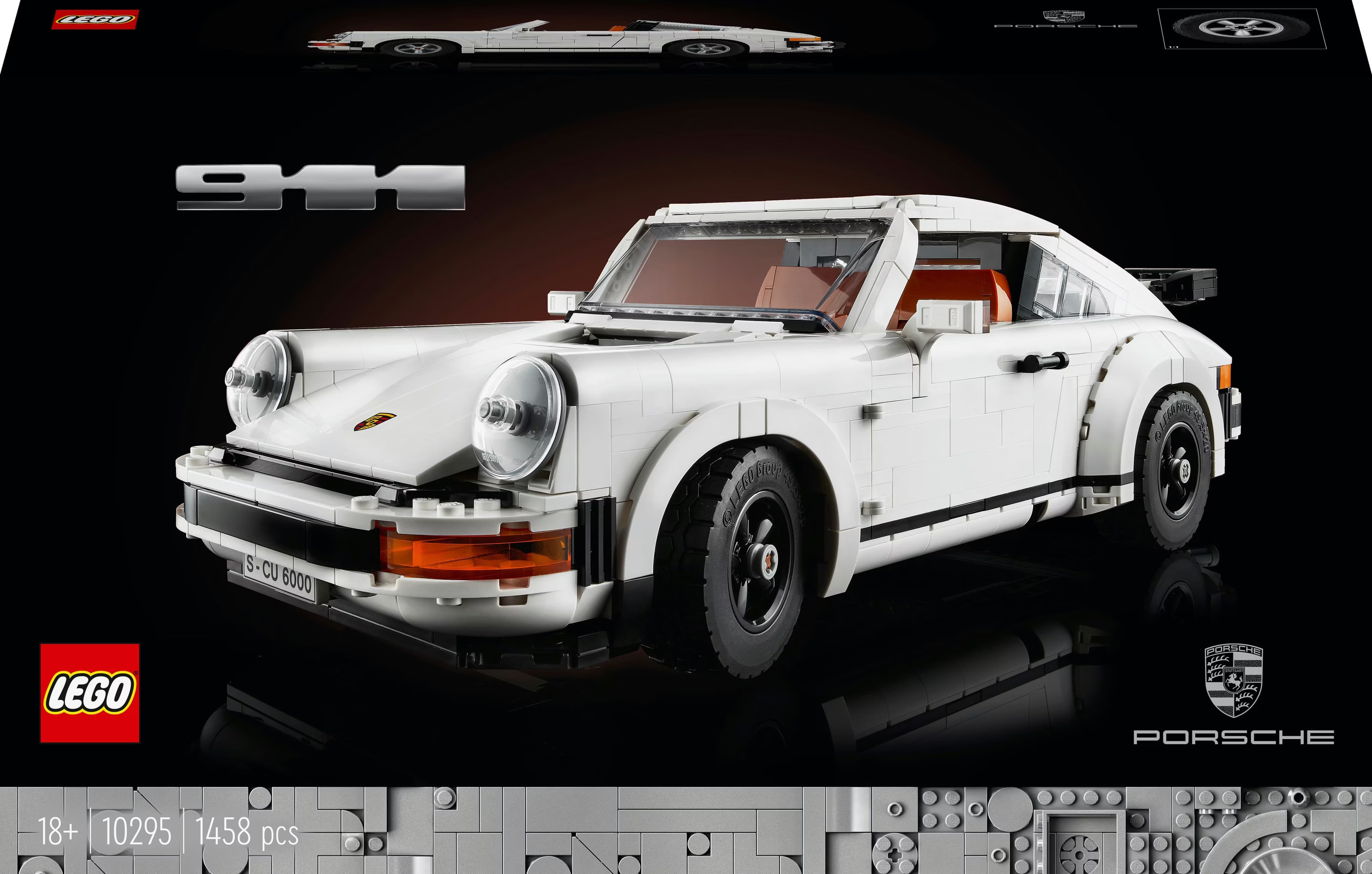 911 Turbo Lego Technic White Porsche Porsche 911 GT2 R (993) 2125pcs - Main Image
