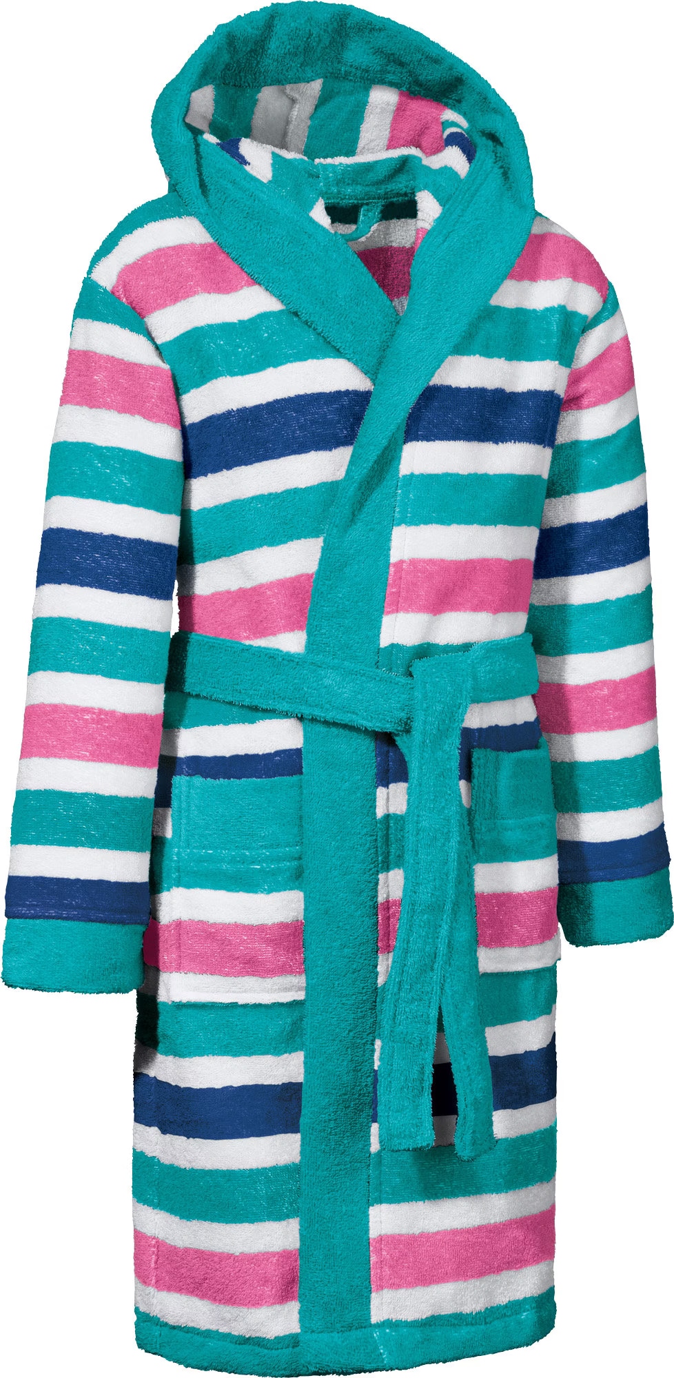 JAKO-O Kinder Bademantel Mit Kapuze | Kuscheliger Frottier Bademantel Mädchen Jungen