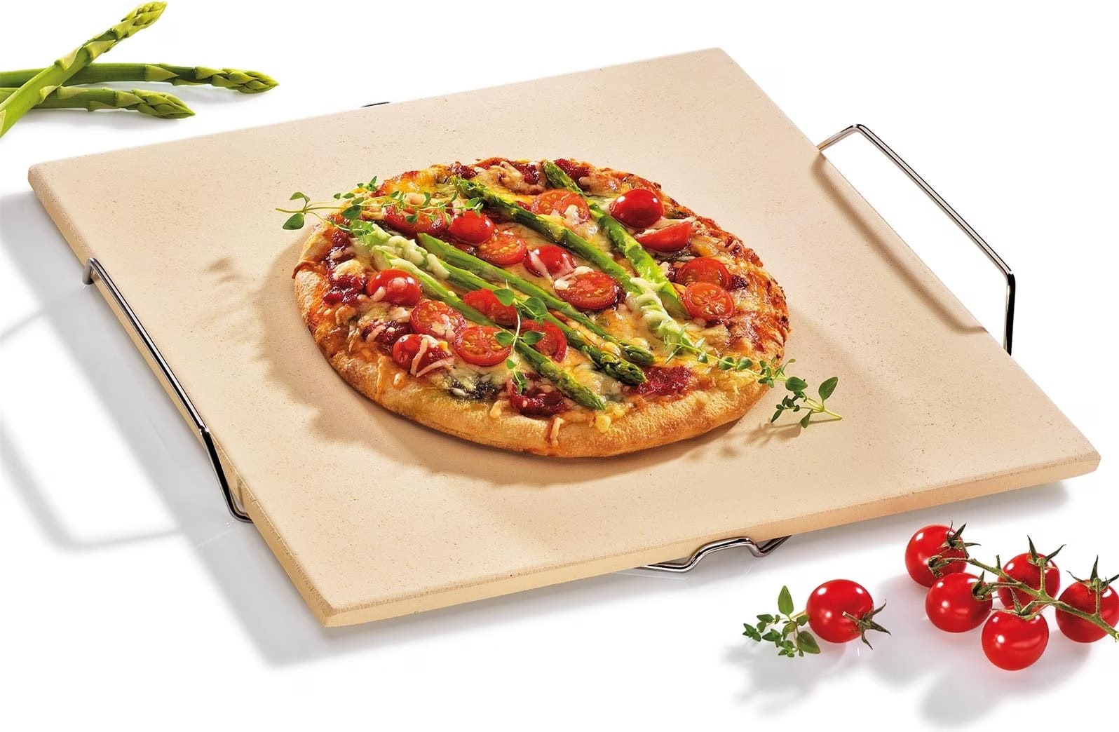 Pietra Per Pizza Küchenprofi - In Ceramica, 38x35.5 Cm, Per Forno, Per Pizza Croccante E Pane - Foto 4