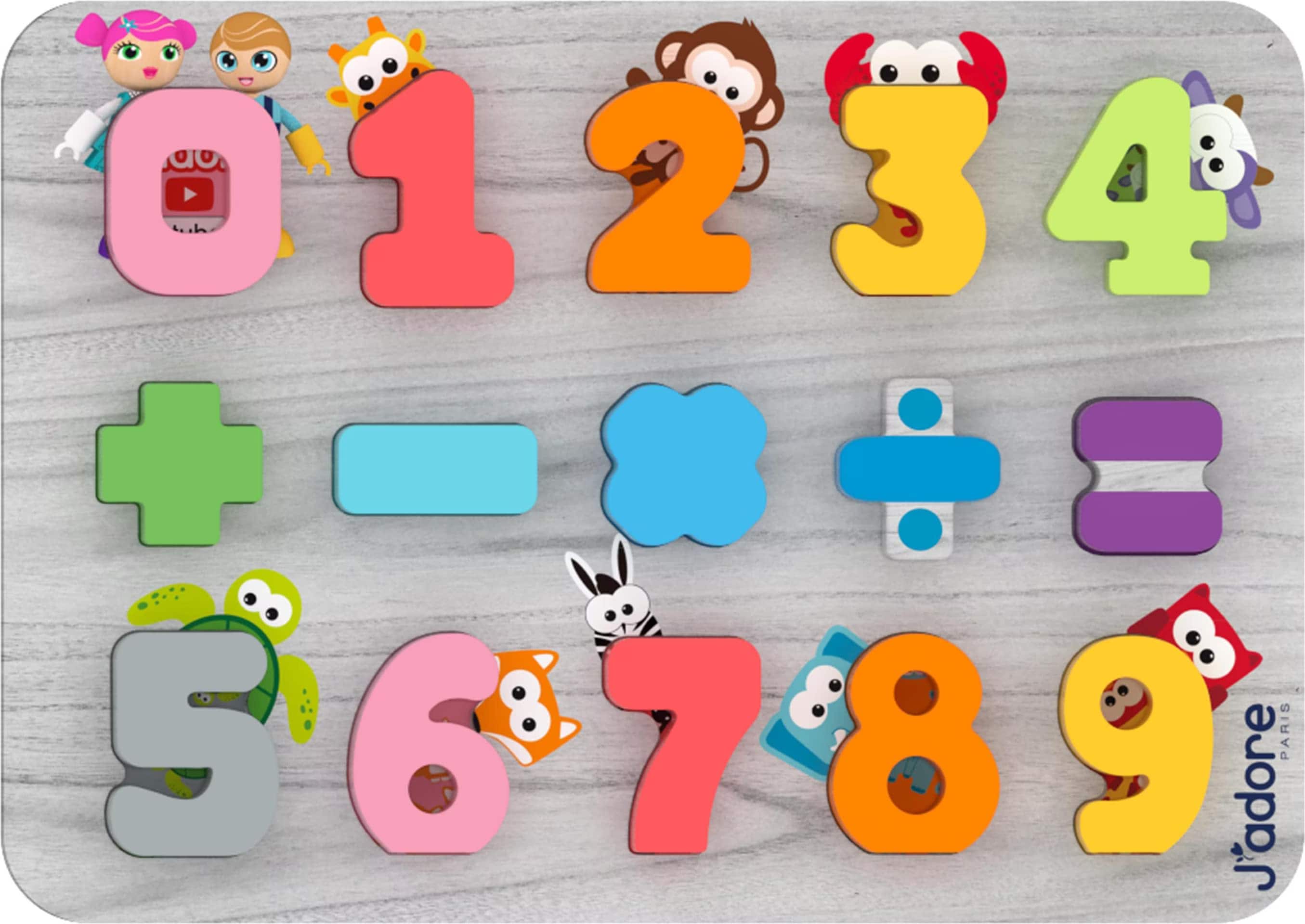 J'adore 123 and PEEKABOO Buddies Deluxe Puzzle - buy at Galaxus