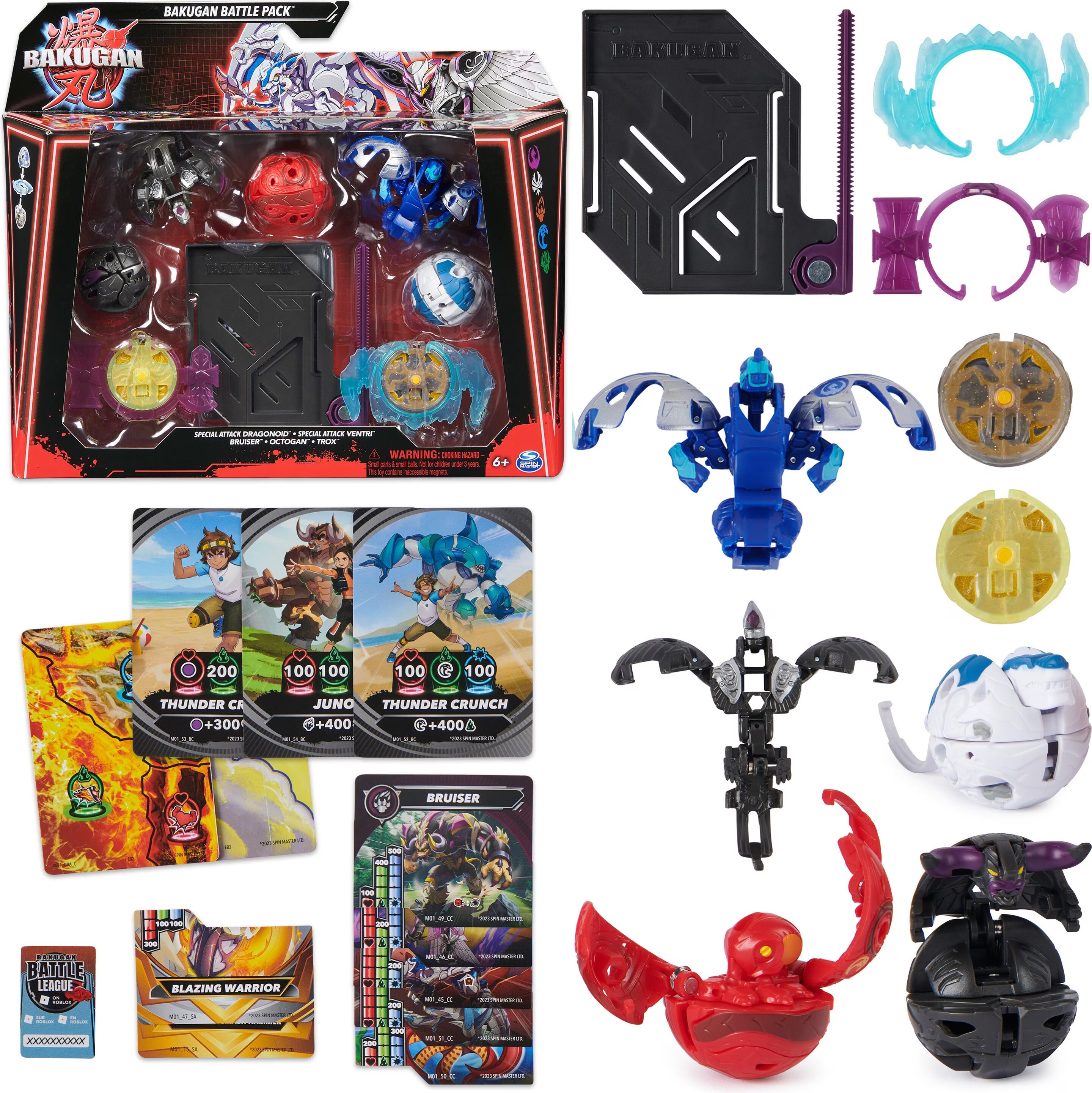 Bakugan Battle 5-Pack Special Attack Dragonoid x Ventri x