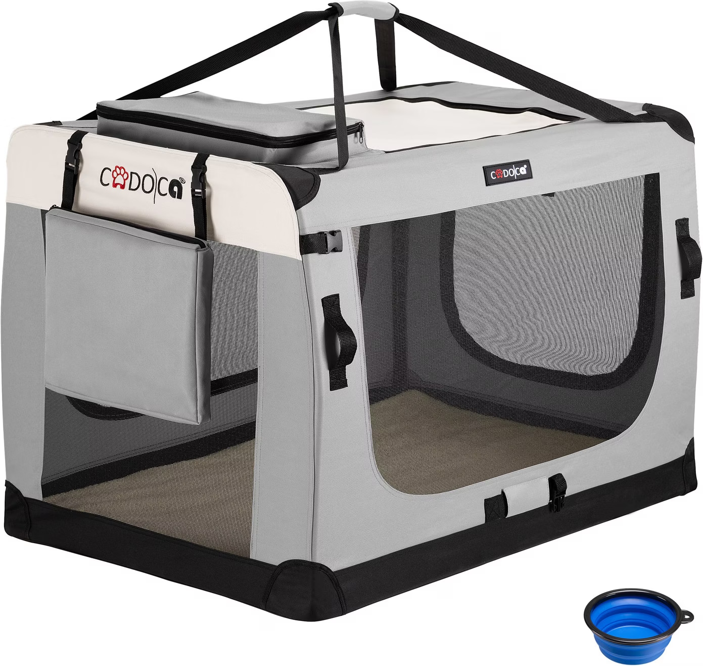 Trasportino Per Animali CADOCA XL 82x56x58 Cm - Pieghevole Per Cani E Gatti - Foto 6