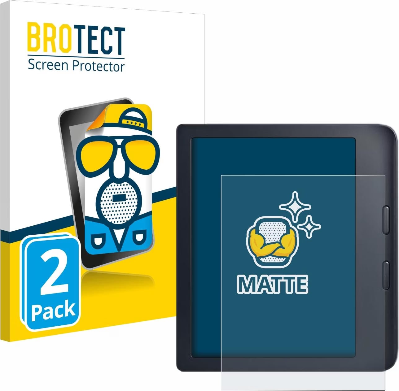 Brotect Protection Ecran Anti-Reflet Pour Dacia Jogger 2022 Media Display 8" (2 Pièces) - Film Mat