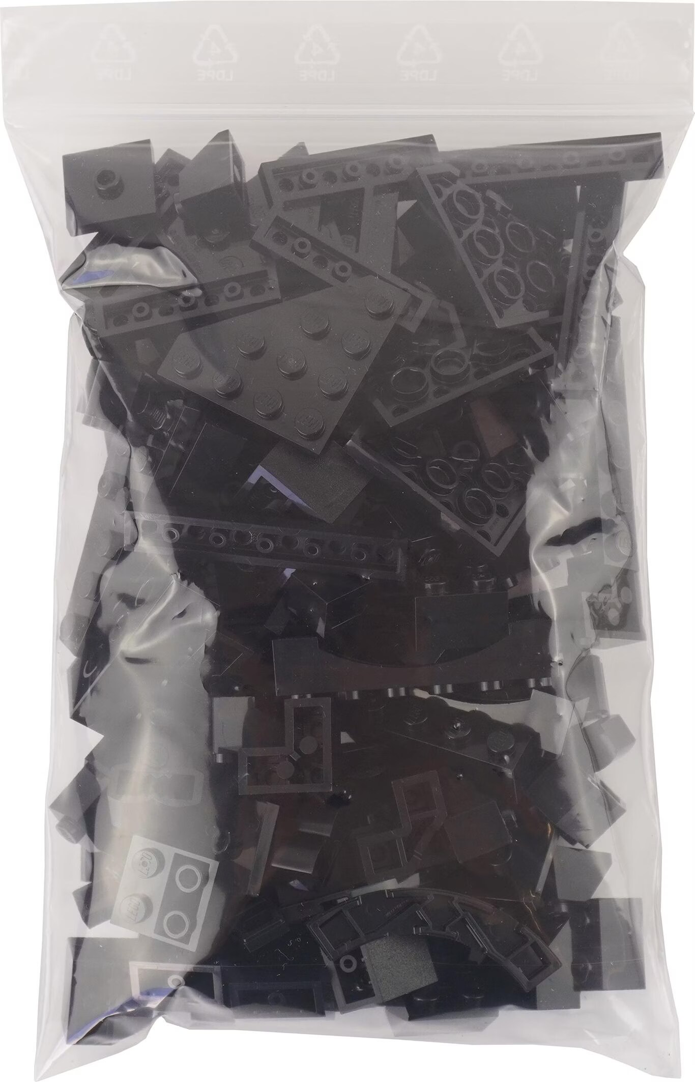 LEGO Bricks Black mixed 100 pieces Black bricks Mix NEW