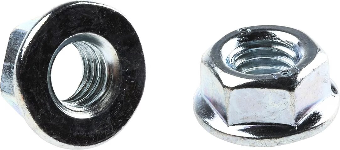 Dadi Flangiati Zigrinati Inox A2 - M6 - 10 Pz - Foto 2